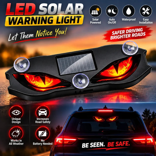 🚗🔆 Solar-Powered LED Car Warning Light